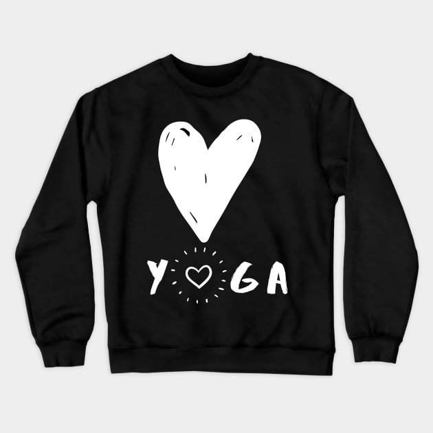 Love Yoga Crewneck Sweatshirt by Liniskop